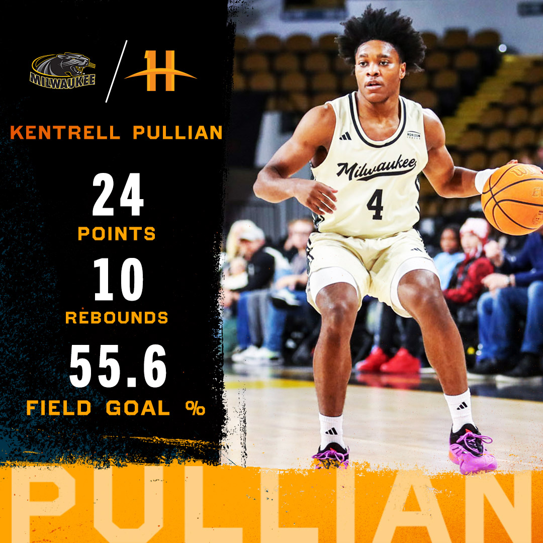 Horizon League (@horizonleague) on Twitter photo Kentrell Pullian (<a href="/KentrellPullian/">Kentrell Pullian</a>) led <a href="/MKE_MBB/">Milwaukee Men's Basketball</a> to a victory over Cleveland State in the Panthers' #HLMBB opener, posting a double-double with 24 points and 10 rebounds!
#OurHorizon 🌇 | <a href="/MKEPanthers/">Milwaukee Panthers</a> 🏀 Kentrell Pullian (<a href="/KentrellPullian/">Kentrell Pullian</a>) led <a href="/MKE_MBB/">Milwaukee Men's Basketball</a> to a victory over Cleveland State in the Panthers' #HLMBB opener, posting a double-double with 24 points and 10 rebounds!
#OurHorizon 🌇 | <a href="/MKEPanthers/">Milwaukee Panthers</a> 🏀