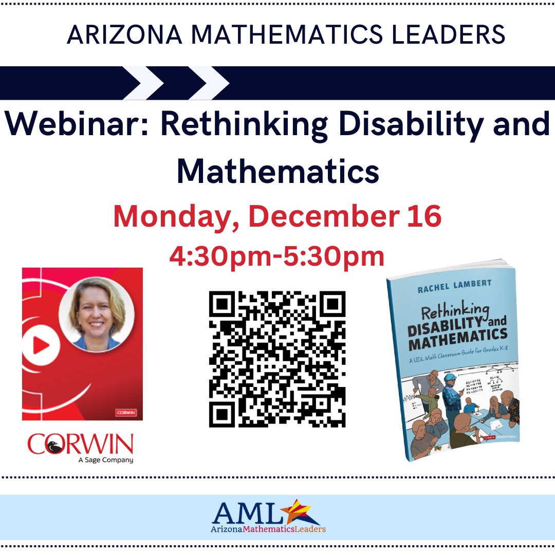 Get ready for our annual conference in February!

Webinar: Rethinking Disability and Mathematics
Date: Monday, December 16, 2024
Time: 4:30pm-5:30pm
