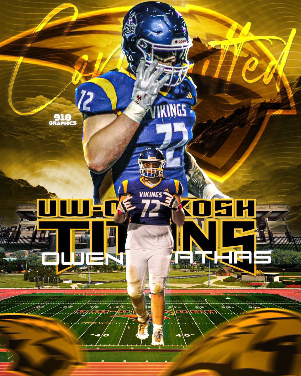 Owen athas (@owen_athas) on Twitter photo Committed! I have decided to further my academic and athletic career at UW-Oshkosh. I want to thank my family and New Berlin West coaching staff for helping me through all of this. Also, Coach Jagla and the rest of the UWO staff for giving me this opportunity! <a href="/UWOFootball/">UW-Oshkosh Football</a> Committed! I have decided to further my academic and athletic career at UW-Oshkosh. I want to thank my family and New Berlin West coaching staff for helping me through all of this. Also, Coach Jagla and the rest of the UWO staff for giving me this opportunity! <a href="/UWOFootball/">UW-Oshkosh Football</a>