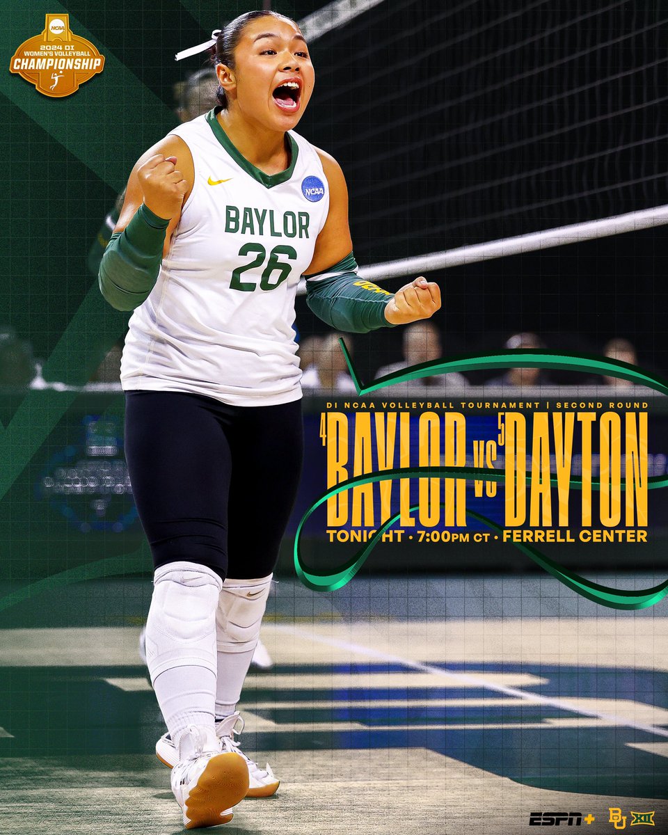 BaylorVBall's tweet image. Let’s play second round ball, y’all👏

🔗linktr.ee/baylorvball

#SicEm🐻🏐