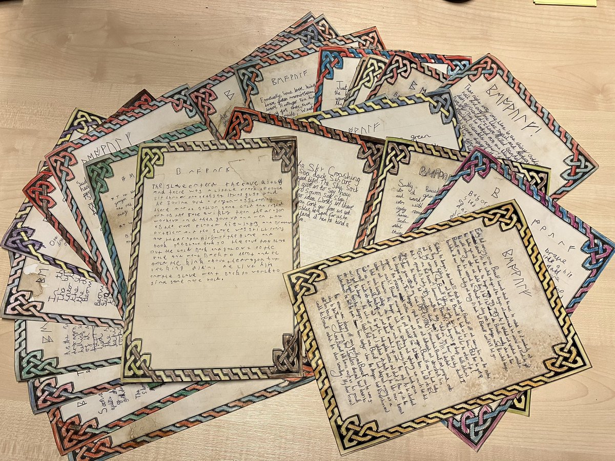 Thank you very much to Year 4 students from <a href="/minster_c/">Minster C.E. Primary School Warminster</a> for their beautiful writing on Beowulf ! We were really impressed! We hope to welcome you soon at the library!