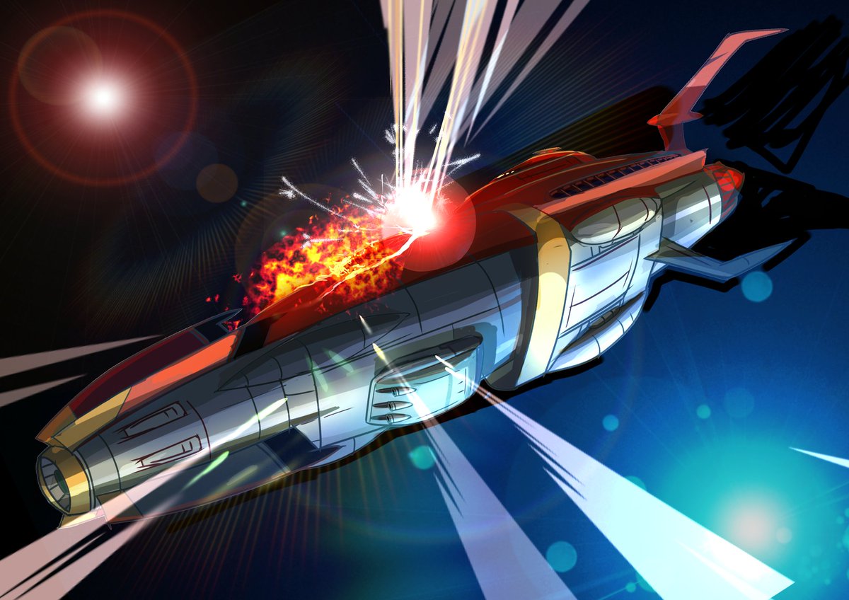 UjhXrf8's tweet photo. 宇宙戦艦ヤマトより霧島被弾です。ちよっとやり過ぎ…？#宇宙戦艦ヤマト https://t.co/hCgOxipZOG