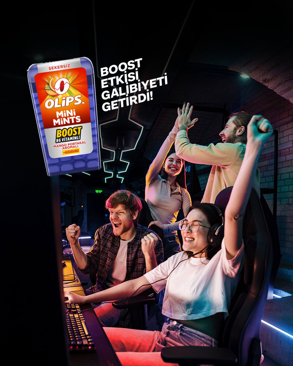 🥭⚡ B6 vitamini ve Guarana’dan gelen enerjiyle takımını başarıya taşı; mango ve portakal aromasıyla oyunu Boost’la!

#Olips #OlipsleFerahla #OlipsFerahlığıİleHareketeGeç #MiniMints #BOOST