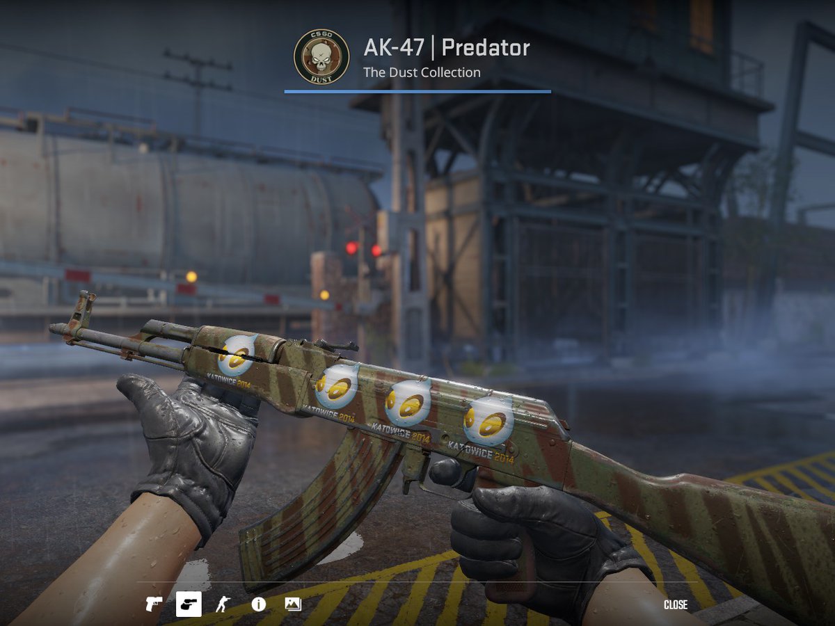 theguynut's tweet photo. this "thing" is looking for a buyer with an exquisite unique taste in skins.

b/o 400usd
c/o none

AK Predator 0.31 w/ 4 clean Dignitas 2014 Katos. https://t.co/xYmycaljEc