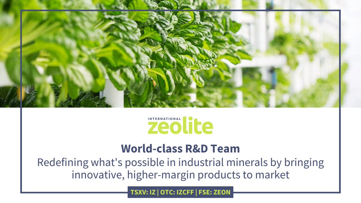 International Zeolite (TSXV: IZ) (OTCQB: IZCFF) tweet media