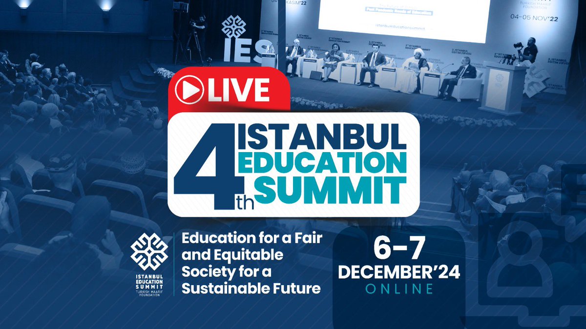 4th #IstanbulEducationSummit has started!

To follow the live stream 👇🏻

youtube.com/watch?v=QJcnyB…