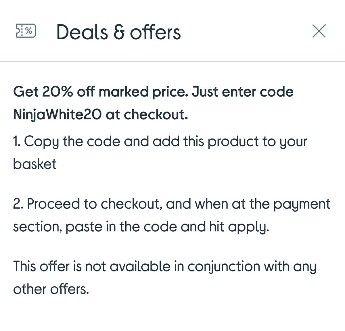 NobleRedDevil's tweet photo. @currys I'm trying to order the White Ninja stack air fryer but your promo code isn't working. I've had two attempts at live chats. The first hung up &amp; the second said they had IT issues &amp; I'd have to call again. Now been waiting in a queue for over 30 minutes. PLEASE HELP ME https://t.co/1iJjhwZBx9