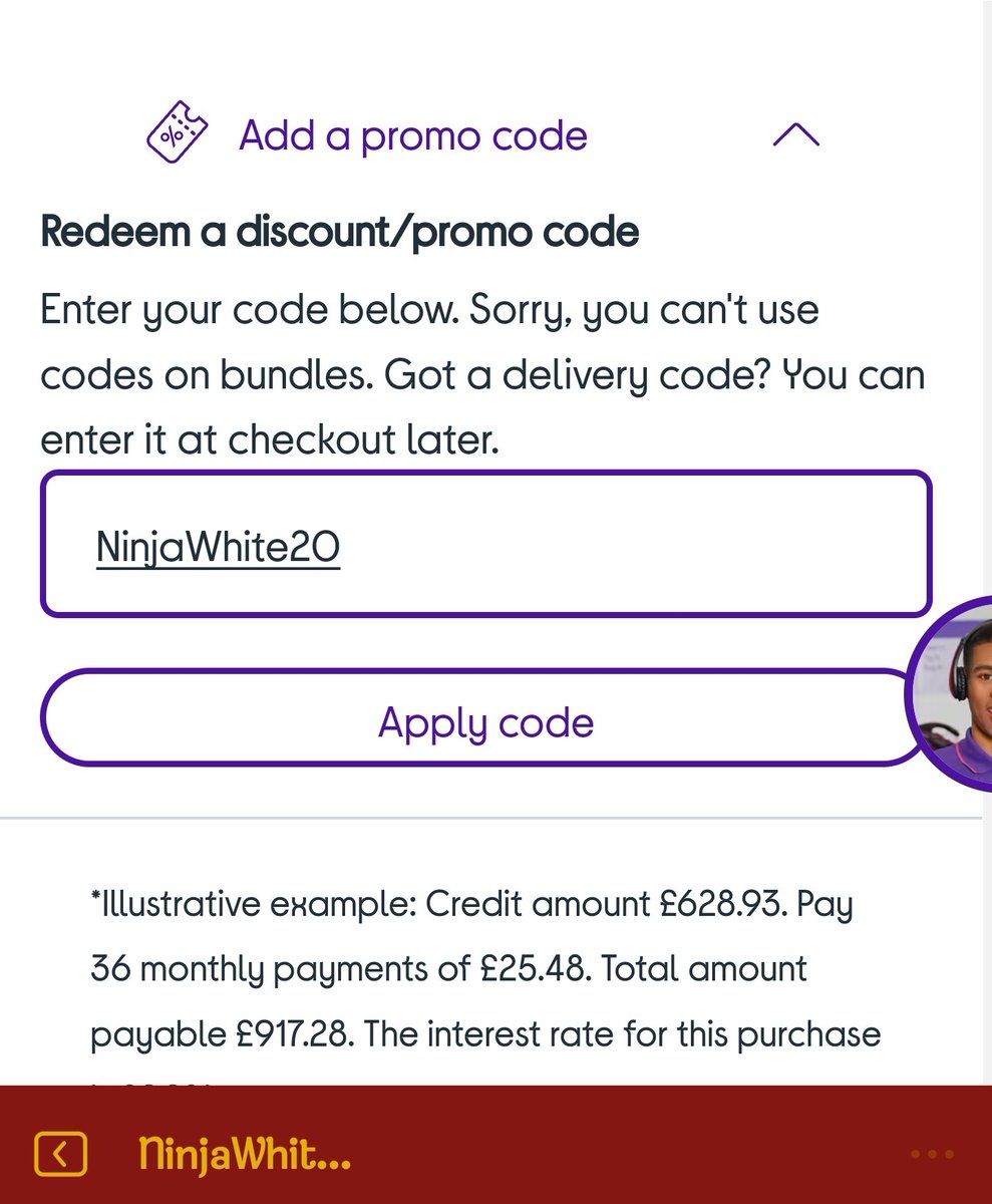NobleRedDevil's tweet photo. @currys I'm trying to order the White Ninja stack air fryer but your promo code isn't working. I've had two attempts at live chats. The first hung up &amp; the second said they had IT issues &amp; I'd have to call again. Now been waiting in a queue for over 30 minutes. PLEASE HELP ME https://t.co/1iJjhwZBx9