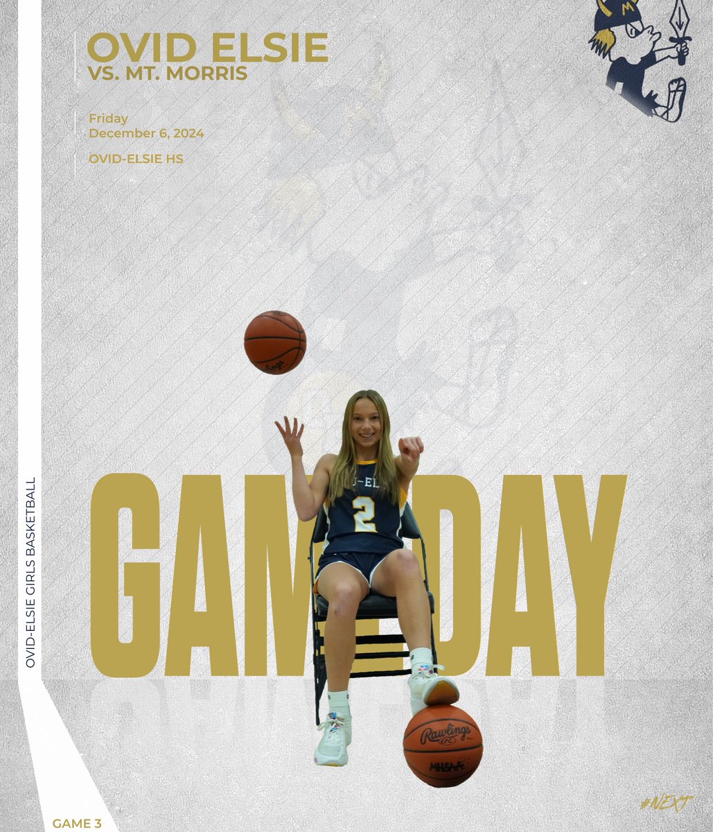 Game day!!! Your Lady Marauders open up conference play tonight at home vs. Mt. Morris - JV Tips at 5:30, followed by Varsity at 7:00pm #NEXT