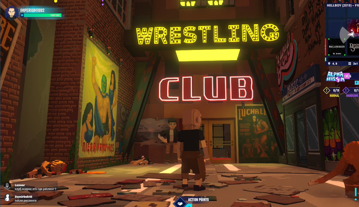 VyaceslavH's tweet photo. Sneaking into the Osiris club in Hellboy (2019) in @TheSandboxGame. Things are about to get supernaturally exciting! 😈🔥 @Lionsgate https://t.co/xJxrfcGCNn #TheSandbox #AlphaSeason4 #AS4SocialChallenge https://t.co/UkyeDj0eYQ