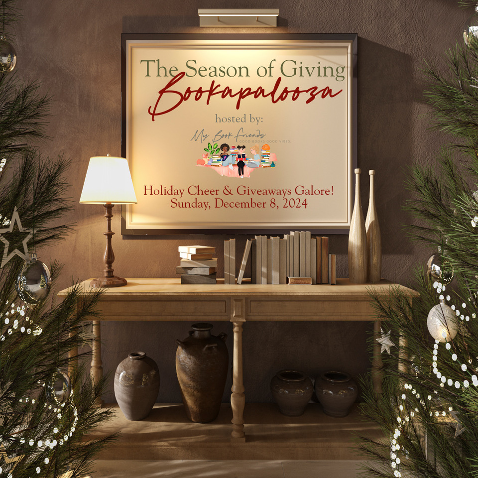 BooksCabot's tweet photo. Mark your calendars for #MBFBookapalooza2024! All day December 8th in My Book Friends. Come join us! Dozens of #giveaways for #booklovers. https://t.co/rY8uJ6AoOZ https://t.co/CawwrjC5cL