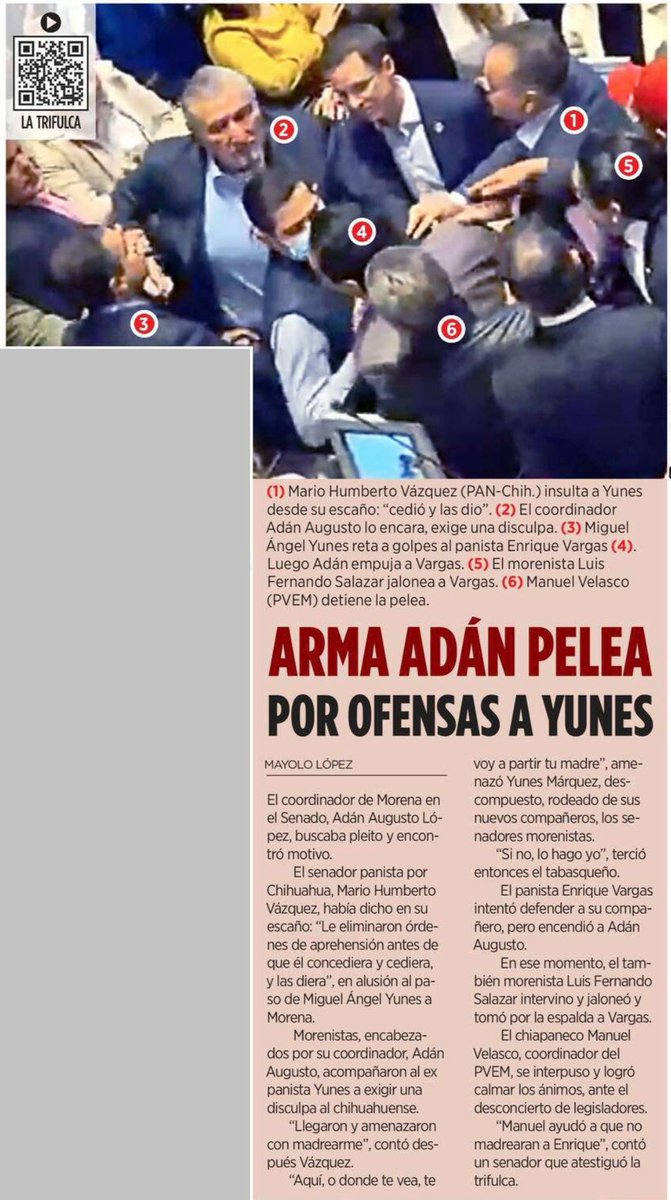 rafaeldelolmo's tweet photo. Transformando el debate en madrazos. A ver si así entienden… pero los votantes!
La #4Trash es de golpeadores. Tribus les decían cuando eran oposición.
📰 Reforma https://t.co/h1h125SUzf
