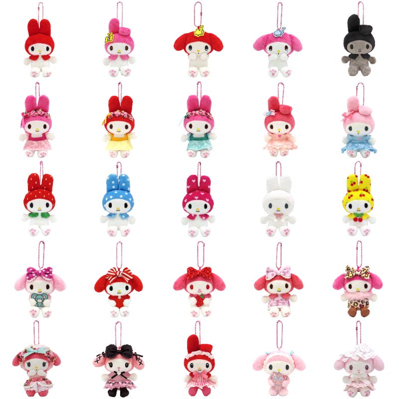 メロクロシリーズマスコットまとめ売り クロミ マイメロ サンリオ マイメロディ・クロミ♡トレーディングむにゅぐるみマスコット♡EC販売