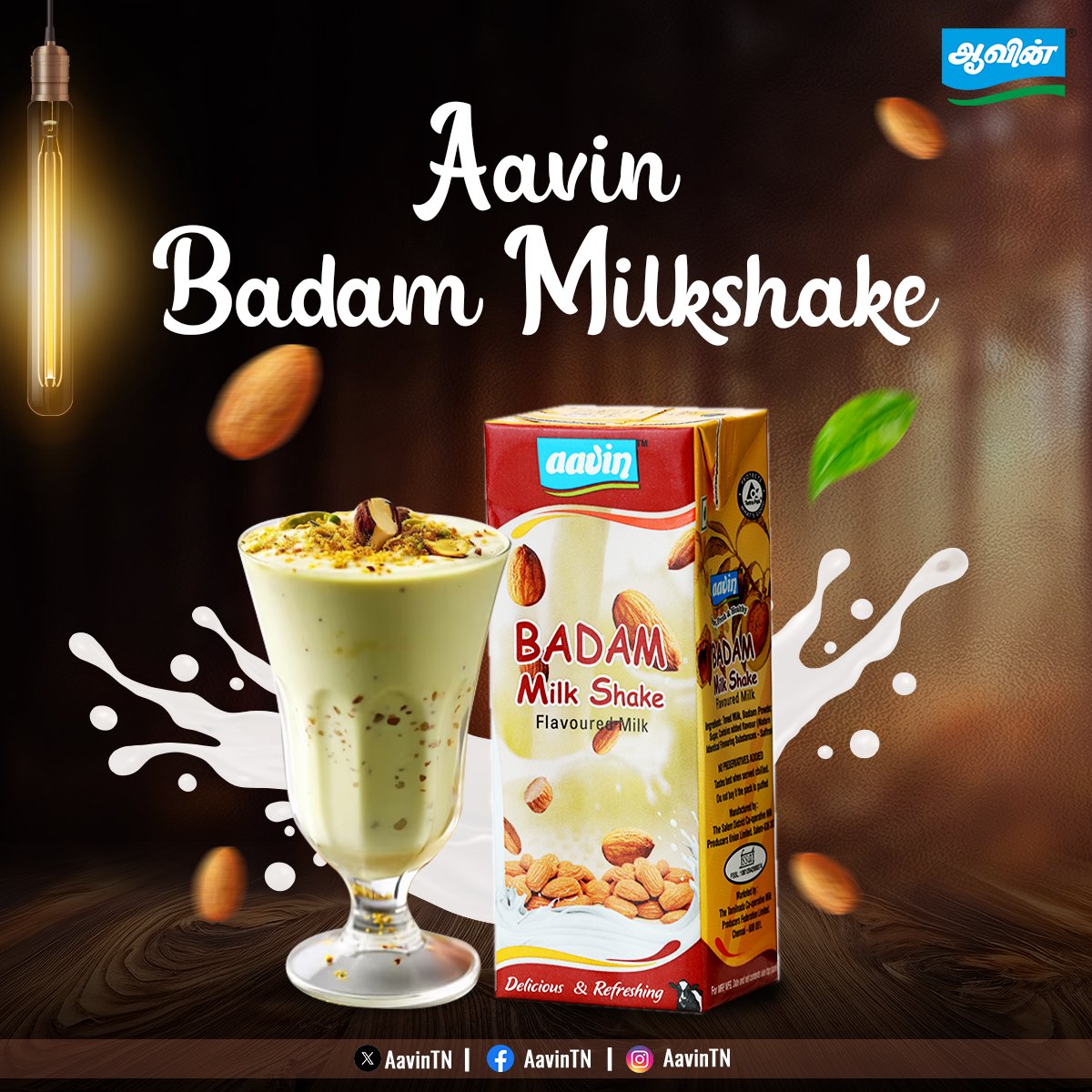 aavintamilnadu's tweet photo. Badam Milkshake😋
#AavinTN #AavinMilk #AavinProducts #AavinEmotion #iloveaavin #TNDIPR https://t.co/ak9k2SBp8V