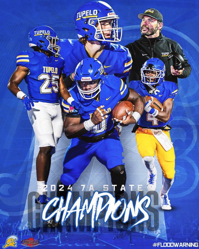 Wave Fans,come out tonight at 6pm for the 76th annual Reed’s Downtown Christmas Parade in Tupelo. Your 7A State Football Champs will be riding just behind the THS band. This year the parade theme is “Dreams do come true”. Boy do they! We love our Tupelo Community! Go Wave!