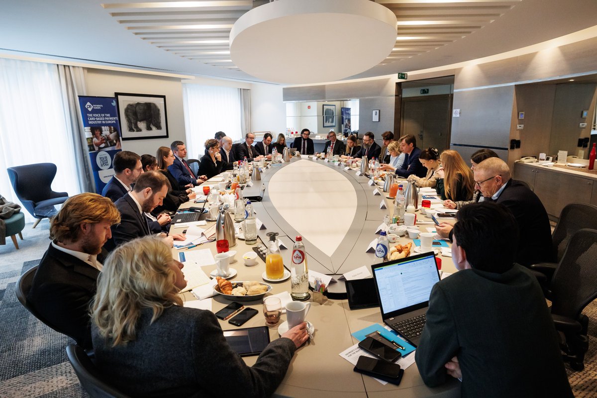 PaymentsEurope's tweet photo. Our roundtable earlier this week with the upcoming Polish Presidency of the Council and guests from the French, Italian, Danish, Cypriot, German and Spanish representation was a big success. A massive thank you to all who participated.💪 https://t.co/Xlnkx8uEKz