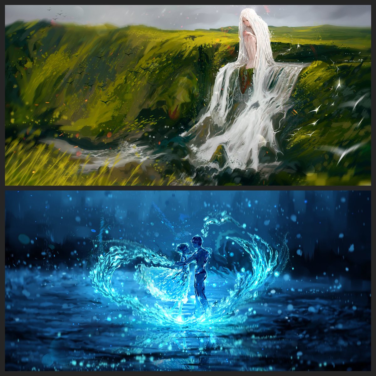 Which one of these two gems should I mint first and where? 🫣
Some of my most popular and favorite pictures I ever painted. 
I am ready to finally mint again after two years 💪💙

#NFTs #NFT #NFTCommunity #NftDrops #nftcollector #NFTartist