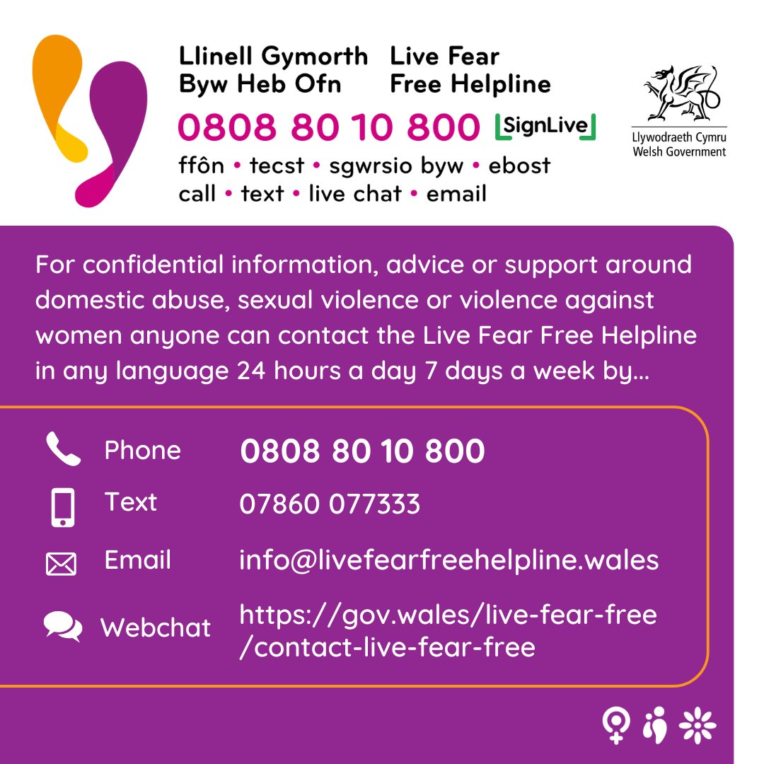 WelshWomensAid (@welshwomensaid) on Twitter photo As we anticipate significant weather disruption tonight and over the weekend we want to let you know that the <a href="/LiveFearFree/">Live Fear Free</a> helpline will still be available.
If the helpline loses power at any point, please bear with us and persevere until you are able to get through. As we anticipate significant weather disruption tonight and over the weekend we want to let you know that the <a href="/LiveFearFree/">Live Fear Free</a> helpline will still be available.
If the helpline loses power at any point, please bear with us and persevere until you are able to get through.