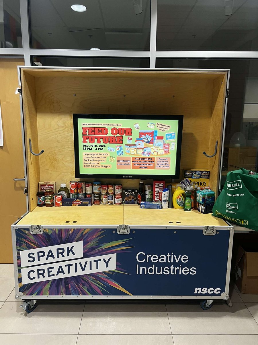 wtvmedia's tweet photo. A before and after of the decorated cart! Spirits are high setting up for the December 10th food drive 12pm-4pm!  Make sure you stop by and donate😆 https://t.co/PmH19RN66W