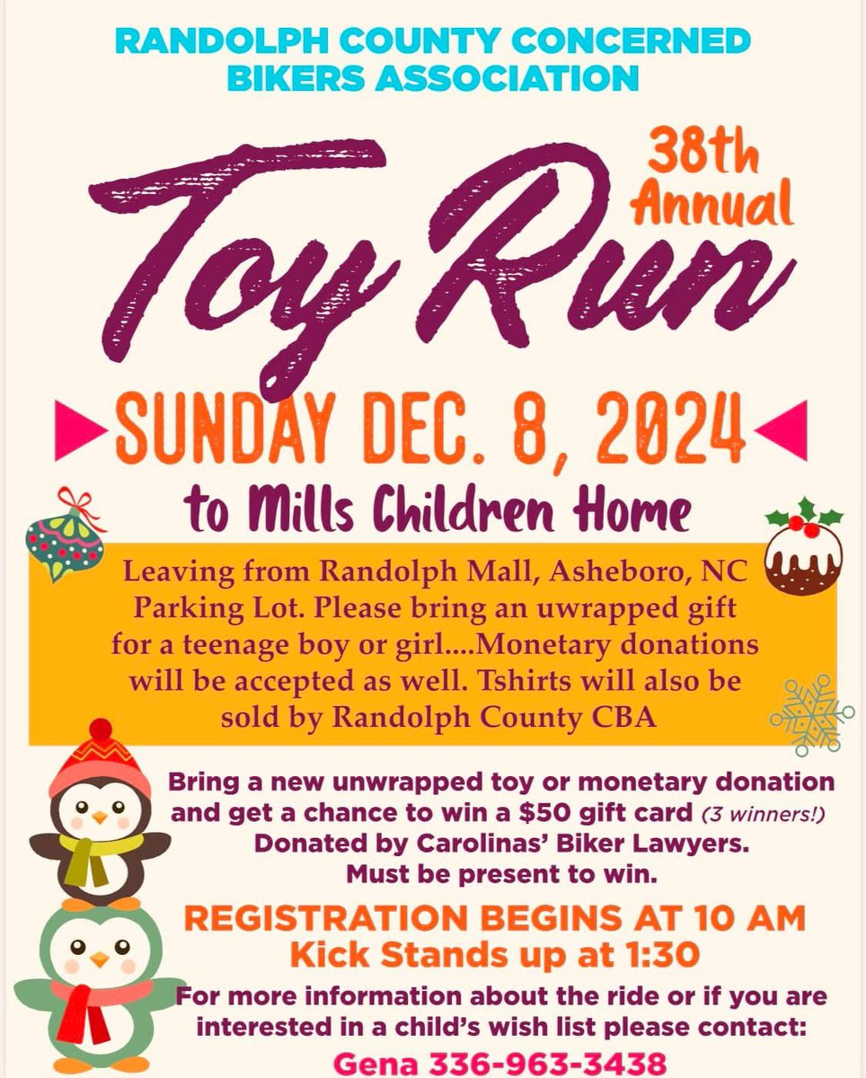 BikerBook4Chari's tweet photo. ❤️❤️❤️
Asheboro, North Carolina
#motorcycle #charity #charityevent #toyrun #christmas #holiday #toys #kids #children #motorcycles
#asheboro #northcarolina https://t.co/lJipzOyTfX