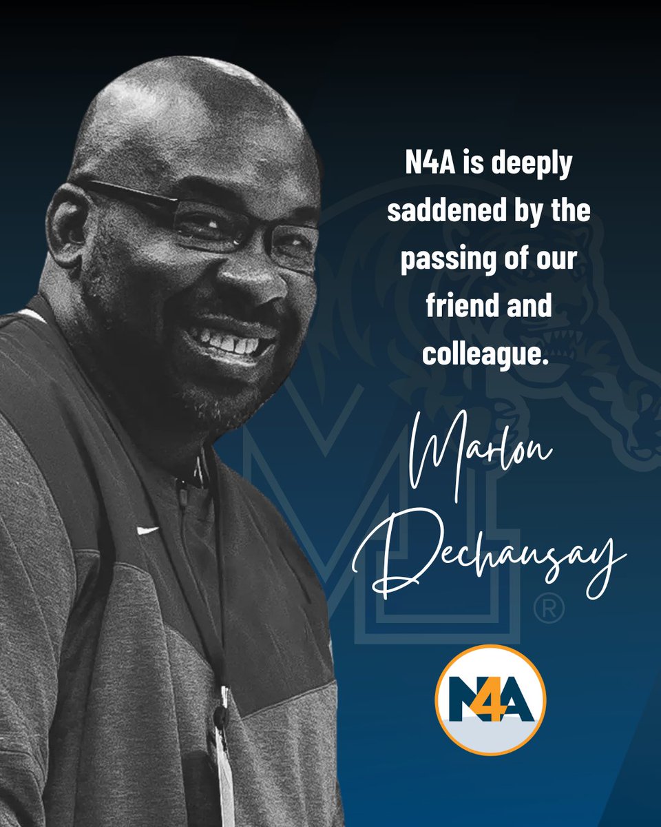 nfoura's tweet photo. N4A mourns the sudden passing of Marlon Dechausay. Marlon was a friend, mentor &amp; colleague to all he met. He was a vibrant individual who filled each room with warmth &amp; positivity. He will be deeply missed. 

Prayers &amp; condolences to his wife, children &amp; family 💙🧡 https://t.co/VhRlPS0oHa