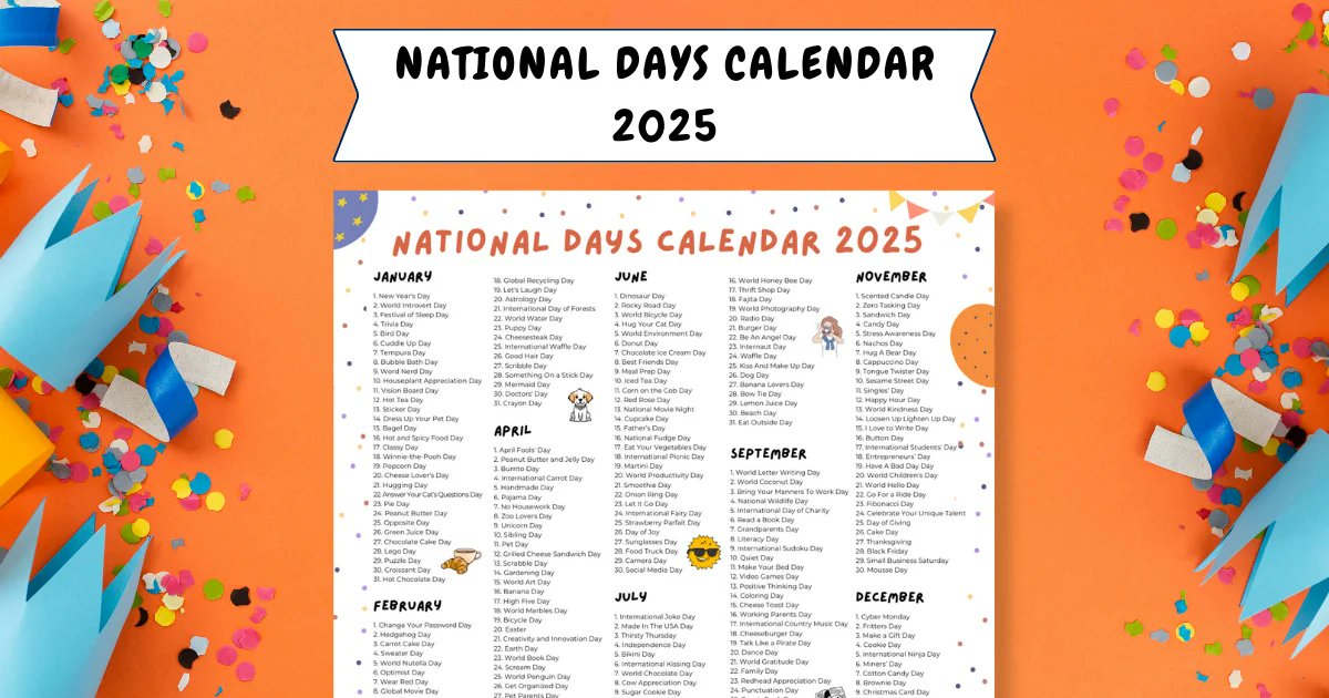 Hey everyone! 👋

If you’re into celebrating life’s little (and big) moments, feel free to take a look at National Days Calendar for 2025 I’ve put together. It’s a fun way to stay inspired all year long! 😊

digitalhygge.com/national-days-…