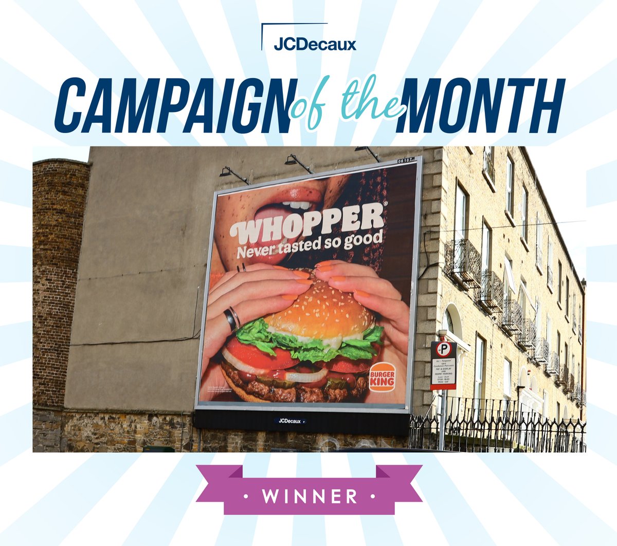 Burger King wins JCDecaux's November 2024 'Campaign of the Month'
🏆🥇🥳👏 #OOH #DOOH #AdvertisingIreland
jcdecaux.ie/news/burger-ki…