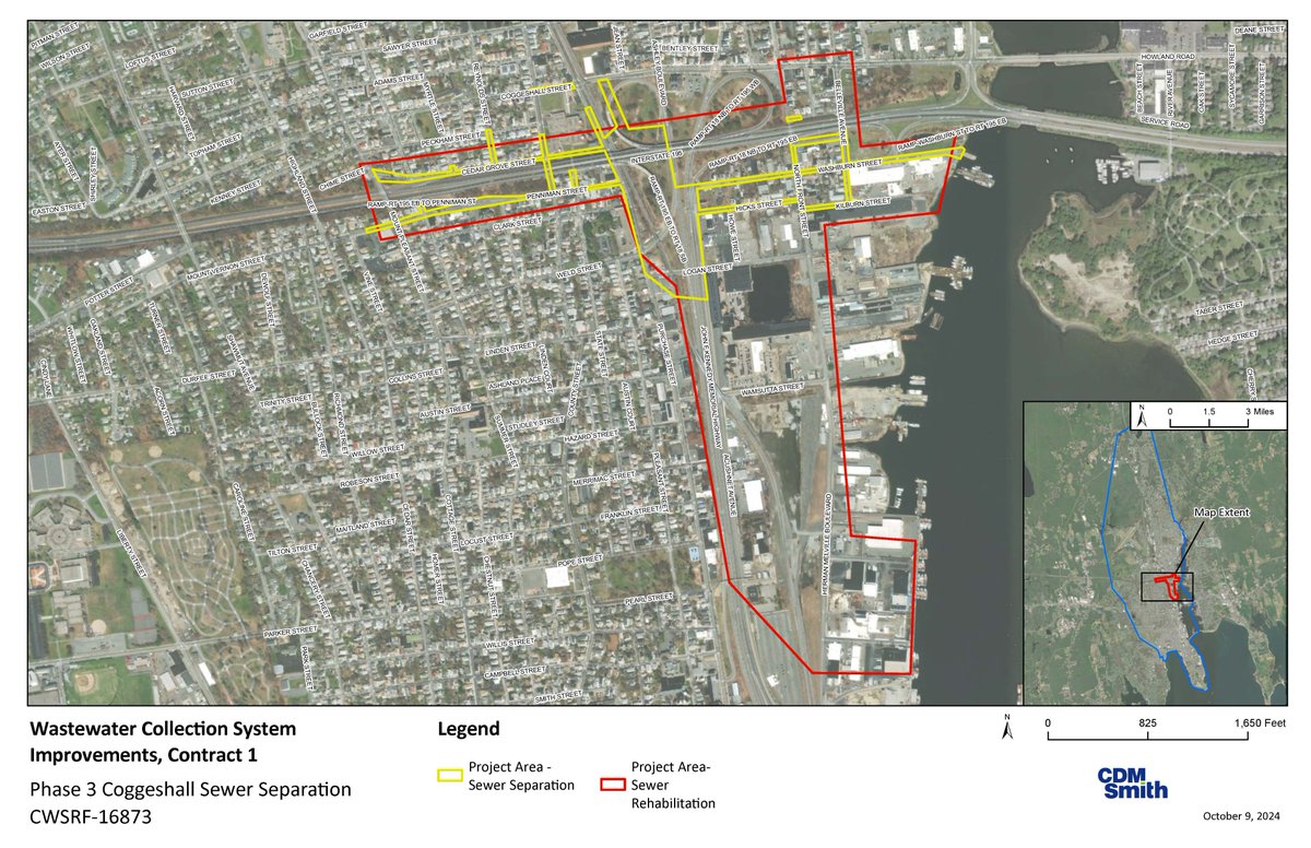 🧵The City's <a href="/NB_DPI/">New Bedford DPI</a> is hosting a public meeting on the Coggeshall Phase 3 Sewer Separation Project on Tuesday, Dec. 10, at 6:30 p.m. at the Hayden-McFadden Elementary School.