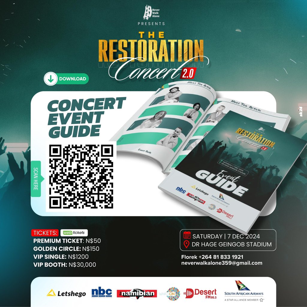 okasmally's tweet photo. Let’s fill up the Dr. Hage Geingob Stadium for the Restoration 2.0 
@TheUnveiledZw 
#NeverWalkAlone https://t.co/kQCx6OHrTz
