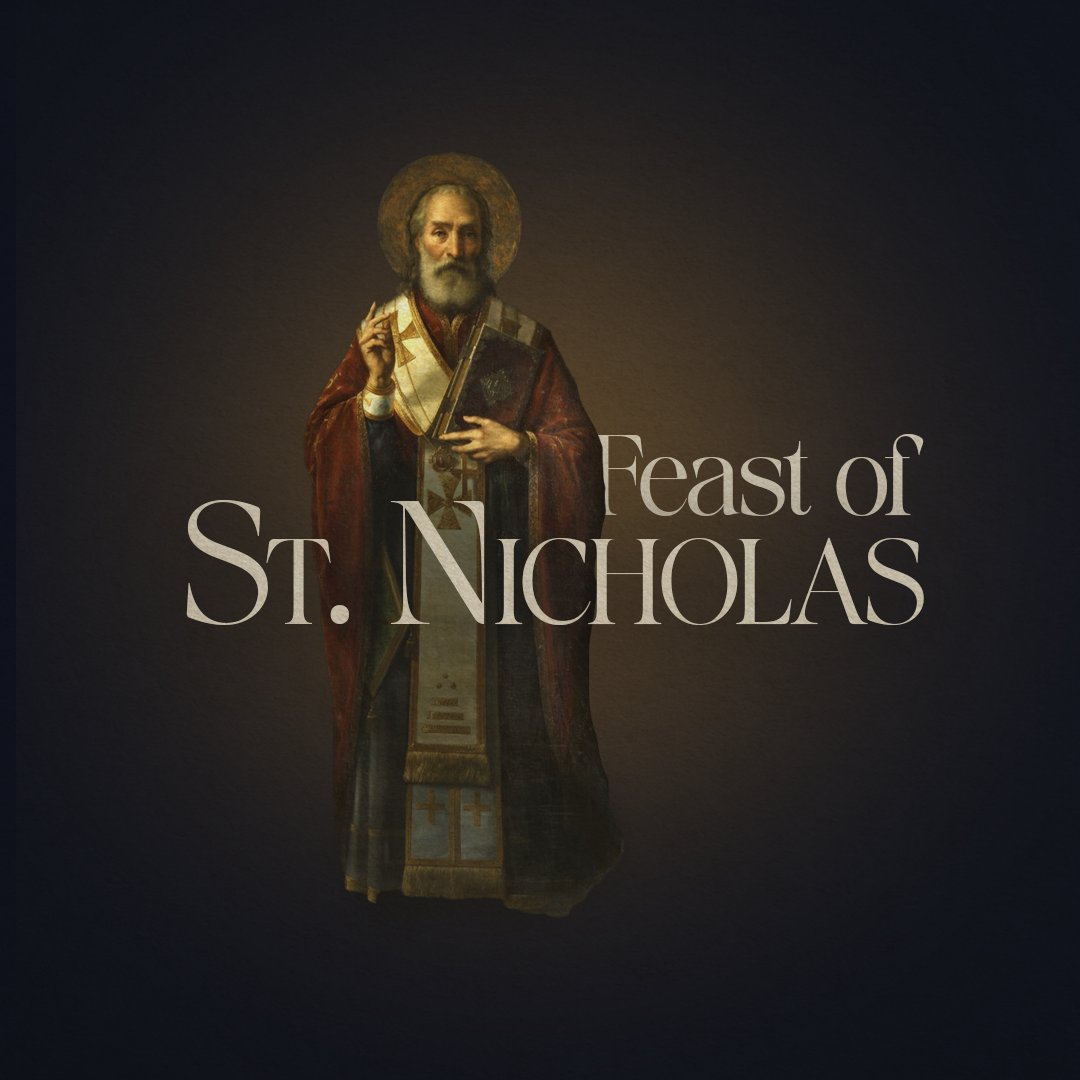 lacatholics's tweet photo. “The giver of every good and perfect gift has called upon us to mimic Gods giving, by grace, through faith, and this is not of ourselves.” 

St. Nicholas of Myra, pray for us! 🙏🏽 https://t.co/b7Yb3O44w6