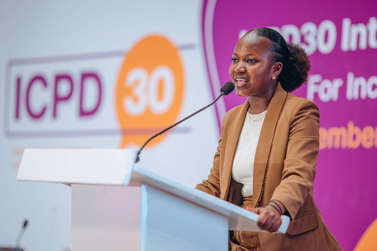 AfriYAN_Rwanda's tweet photo. We had a call to action at the ICPD30 Multistakeholder Youth Lead event: young people must be at the center of development. To overcome challenges, address inequalities, and ensure well-being especially in SRHR youth must be engaged in every decision-making stage. https://t.co/grD5K4zVJU