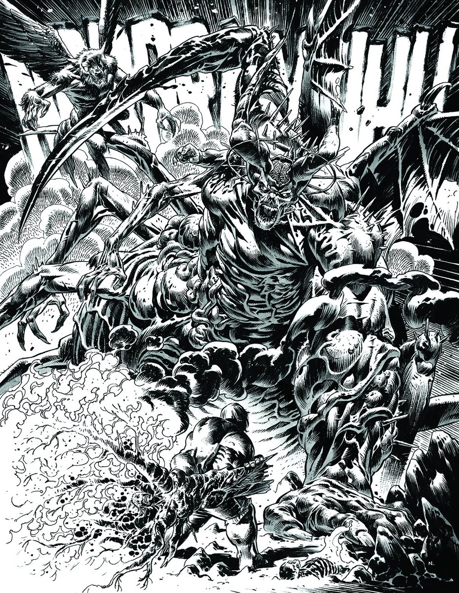 Incredible HULK 19 (lgcy 800) came out last week, so I assume everyone has at least had a chance to flipp thru it by now... this is one of my fave Spreads from the issue. <a href="/PhillipKJohnson/">Phillip Kennedy Johnson</a> wrote some gnarly stuff for me to draw (...as always really)