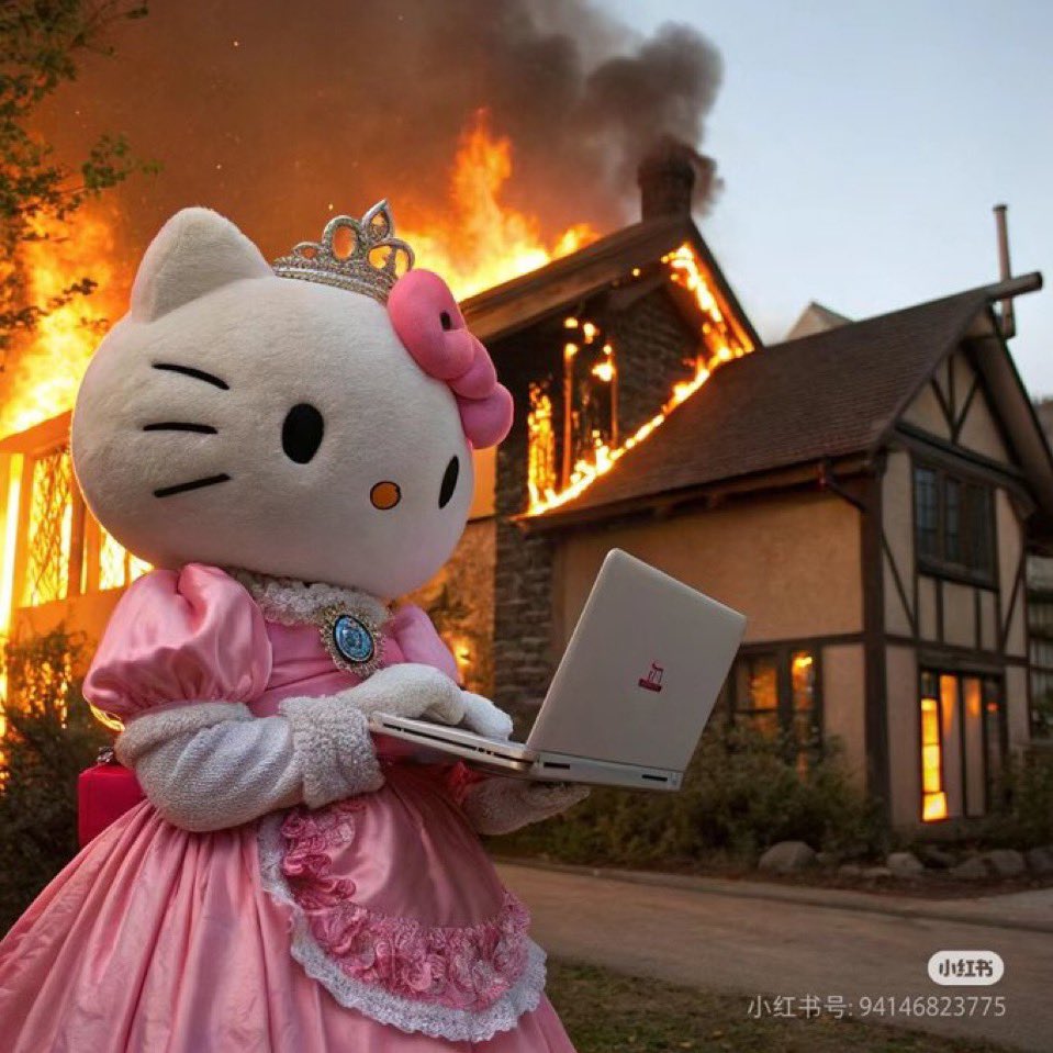 SatinTweety's tweet photo. if you guys had told me earlier that supporting AI means more of hello kitty content, I’d have been nicer to techbros https://t.co/KgCqDZLTVO
