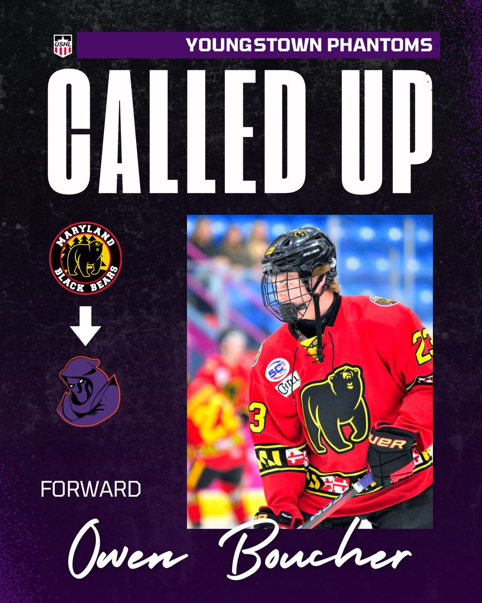 YtownPhantoms's tweet image. 🐻➡️😈

We have forwards Harrison Smith, Owen Boucher, and Defenseman Mason Senger who have been called up to play with the Phantoms for this weekend’s games!

#youngstowphantoms