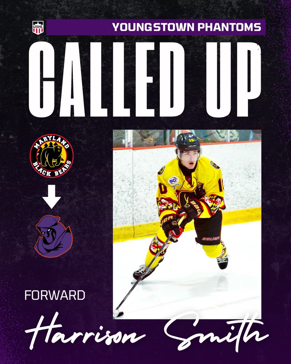 YtownPhantoms's tweet image. 🐻➡️😈

We have forwards Harrison Smith, Owen Boucher, and Defenseman Mason Senger who have been called up to play with the Phantoms for this weekend’s games!

#youngstowphantoms