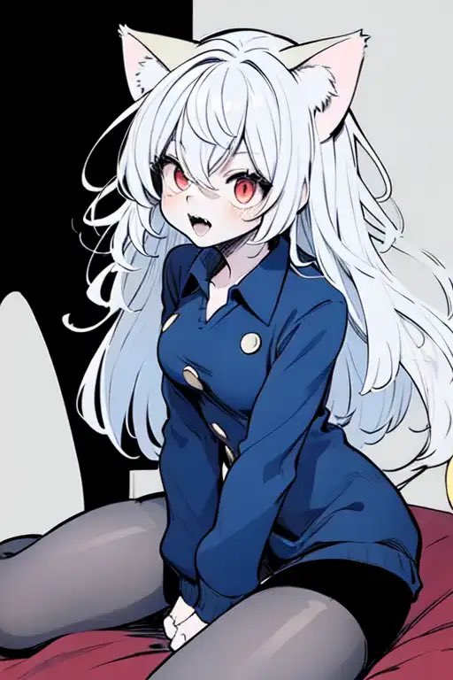 Pitou has with long hair look good on and so cute!