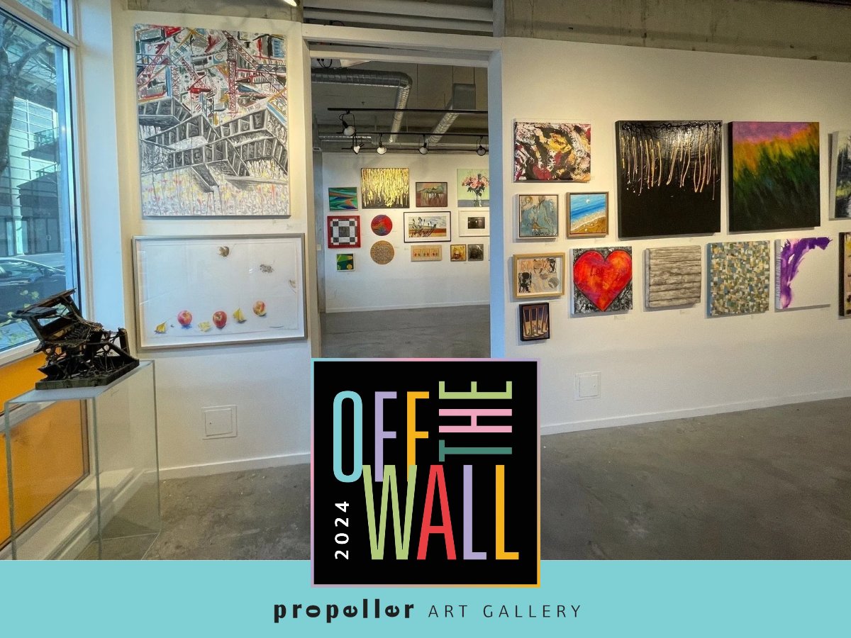 Meet the Donor Artists Tomorrow, Sat . Dec. 7, 2-5  at Propeller Gallery | OFF THE WALL Annual Fundraiser 2024 | Live Zoom Event, Wednesday, Dec. 11th |Every Ticket Draws a fabulous Artwork! For info and tickets:
propellerartgallery.com/exhibitions/ot…
