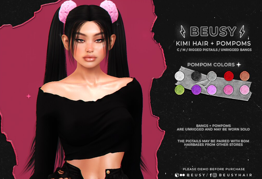 KawaiiFeedSL's tweet photo. Beusy: Kim Hair+Pompoms @ Anthem〡Taxi: https://t.co/exYuQSAemG
#secondlife #metaverse #beusy #anthem #slevent #slcontent #kawaiifeed https://t.co/vYh6ajWU6d