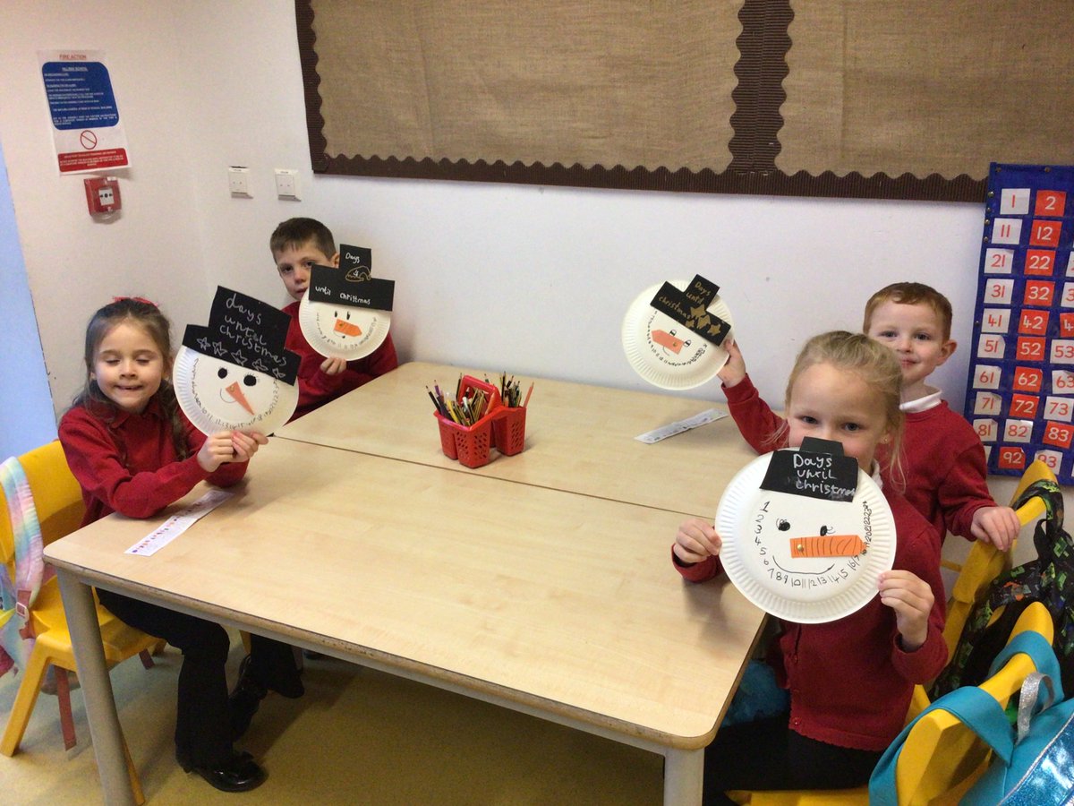 SchoolHillside1's tweet photo. P2SP have been making Snowmen Christmas Countdowns. How many days is it until Christmas now? #P2SP #art #Christmas https://t.co/KEIb1Uwr1l
