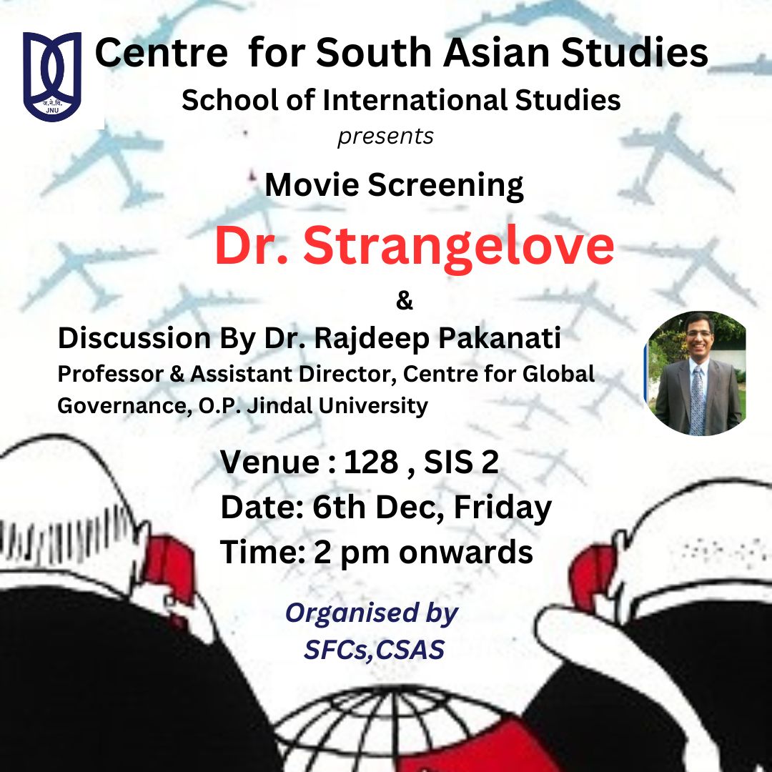 csasjnu's tweet image. A thought-provoking discussion at #CSASJNU followed by a movie screening.
"Filmic texts possess inherent interpretive potential, engaging on a deeper level. Every cinematic detail harbours the capacity to evoke new ideas"-@readyornought.
@KharatRajeshS @sisjnu_official