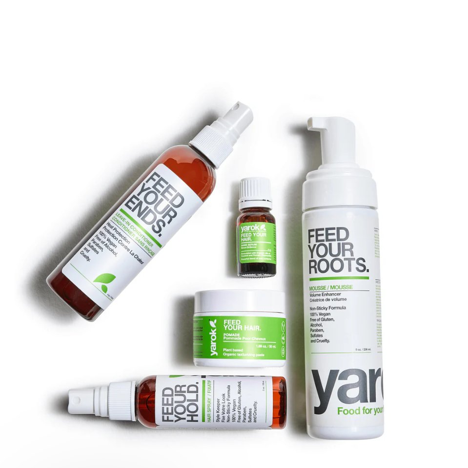 Our Ultimate Styling Bundle, the perfect holiday gift, is currently on sale at yarokhair.com💚 #shopsmall #haircare #organic