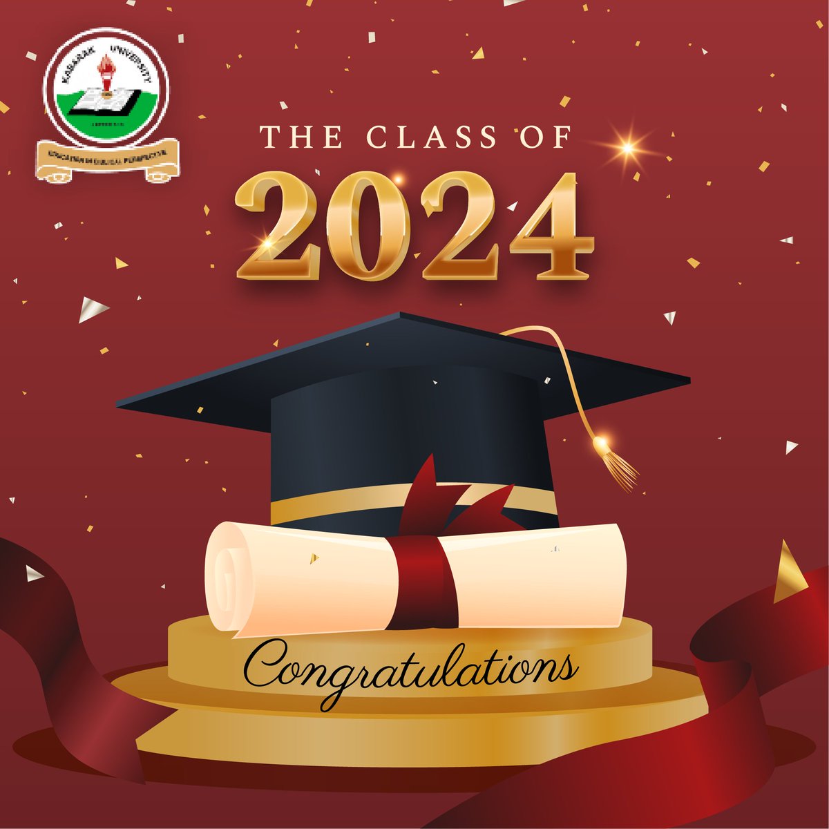 KabarakUniv's tweet photo. 🎓𝐂𝐨𝐧𝐠𝐫𝐚𝐭𝐮𝐥𝐚𝐭𝐢𝐨𝐧𝐬!

Today, we celebrate your hard work, dedication, and remarkable achievements. As you step into the world, may you shine as ambassadors of excellence, integrity, and service.

#ClassOf2024 #Kabarak20thGraduation #EducationInBiblicalPerspective https://t.co/tymZYQJVrC