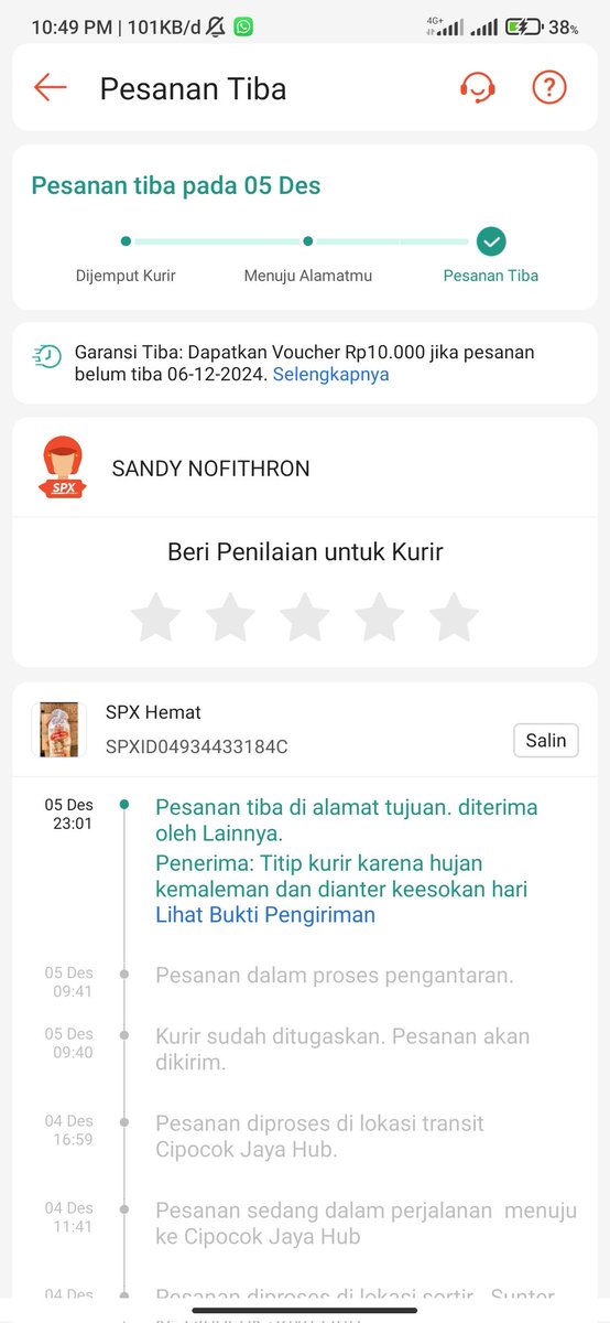 fadsslux's tweet image. woyyy SANDY NOFITHRON, anterin paket gua lah itu bingkisan buat gua sempro hari selasa bangke katanya mau dianter hari ini elah

@ShopeeID plisss bantuin cari kontaknya
#kurir #SPX #shopeeexpress