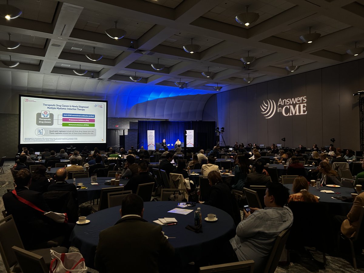 AnswersinCME's tweet photo. 🩸#ASH2024 - Myeloma experts Drs. @Ccostello7 and @RahulBanerjeeMD are presenting live📍San Diego, offering insights on the evolving multiple #myeloma treatment landscape!
w/ @theMMRF
#AnswersInCMELive #GetYourAnswersInCME #CME #MedEd #LiveCME https://t.co/OXDkNUaMoh