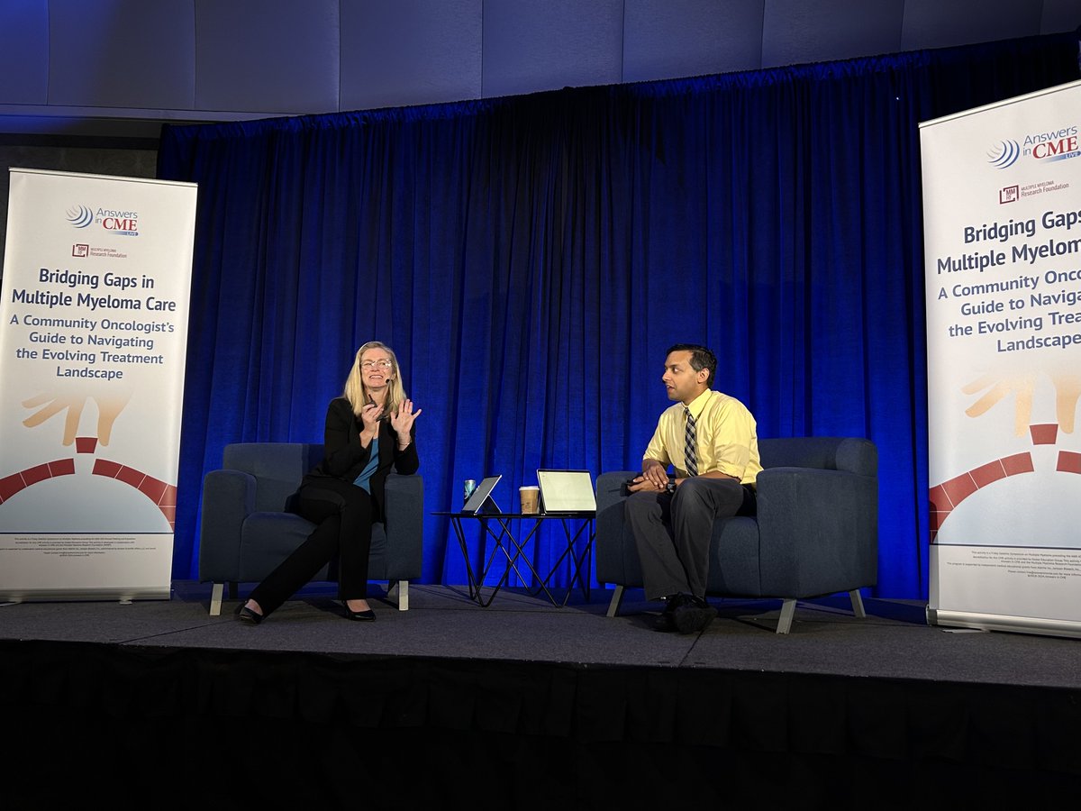 AnswersinCME's tweet photo. 🩸#ASH2024 - Myeloma experts Drs. @Ccostello7 and @RahulBanerjeeMD are presenting live📍San Diego, offering insights on the evolving multiple #myeloma treatment landscape!
w/ @theMMRF
#AnswersInCMELive #GetYourAnswersInCME #CME #MedEd #LiveCME https://t.co/OXDkNUaMoh