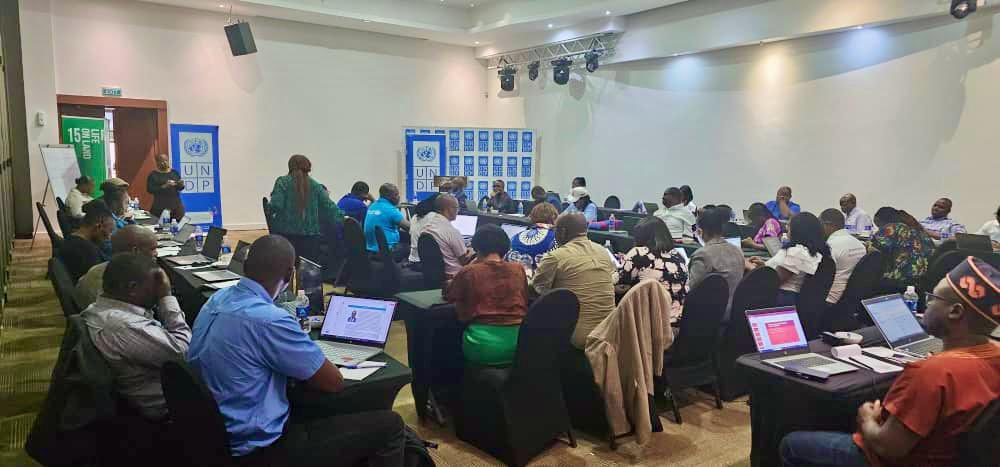 UNDPZambia's tweet photo. 💧 Drought in Zambia 🇿🇲 is intensifying. 

We’re working with key partners and @UNZambia agencies to develop a Disaster Risk Financing Strategy. 

This week’s workshop in Lusaka validated the strategy, ensuring it meets people’s needs that arise in times of disaster. 🌱🤝 https://t.co/wpTkyisLEU