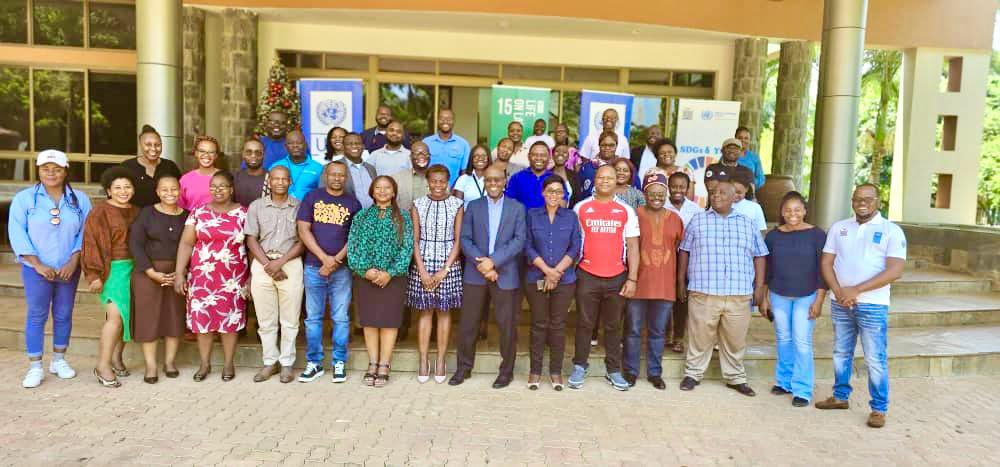 UNDPZambia's tweet photo. 💧 Drought in Zambia 🇿🇲 is intensifying. 

We’re working with key partners and @UNZambia agencies to develop a Disaster Risk Financing Strategy. 

This week’s workshop in Lusaka validated the strategy, ensuring it meets people’s needs that arise in times of disaster. 🌱🤝 https://t.co/wpTkyisLEU