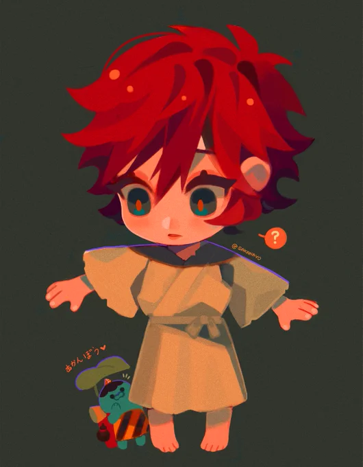 Kindred oc turns into a small baby  