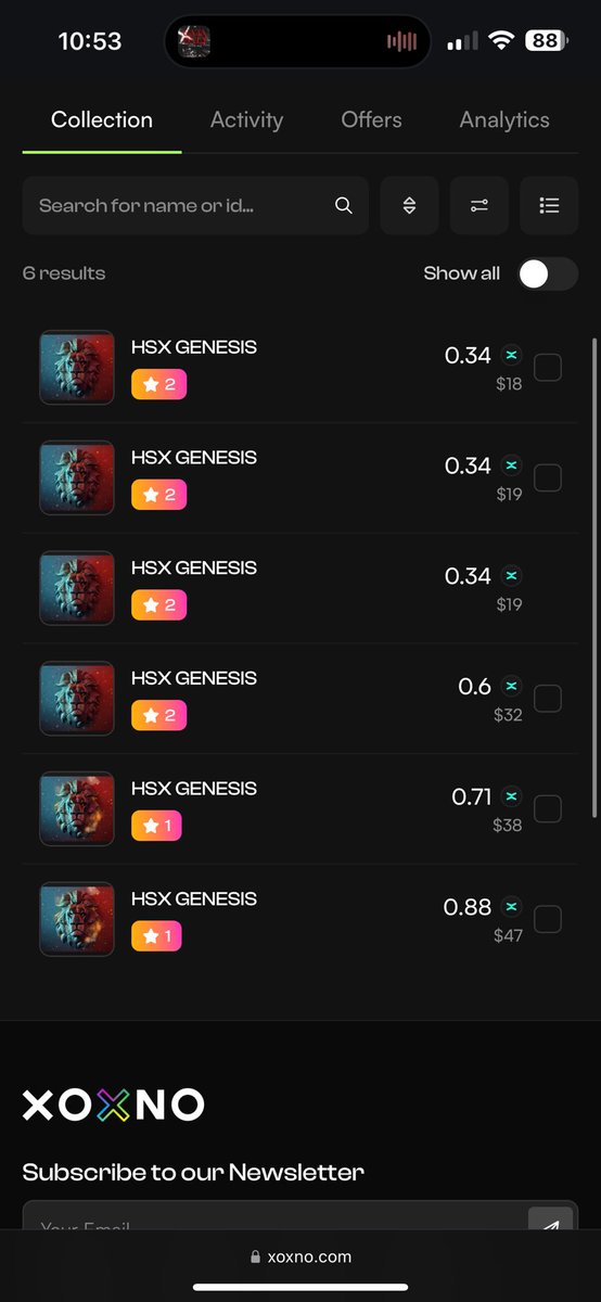 ROARHighSpeX's tweet photo. CHEAPEST #HSXGEN of the world currently available on @XoxnoNetwork 

Don’t miss your chance ! 0.34 $EGLD is a steal 🦁🚀

Stake them on @OneDex_X https://t.co/DmcrzgStyf