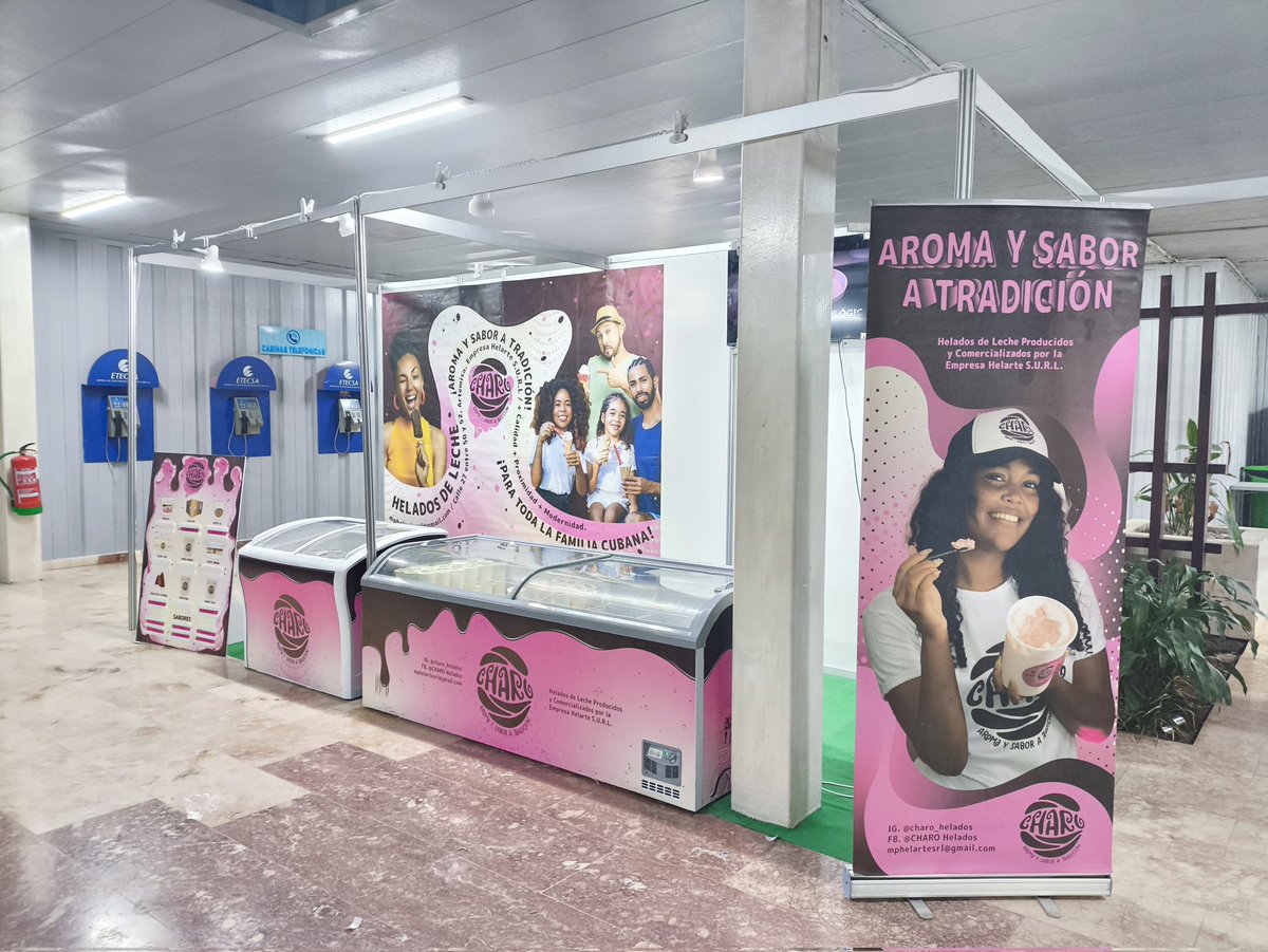 hallgraph's tweet photo. Diseño Gráfico, Arquitectónico y Montaje para CHARO Helados. FIART - Edición XXVI - 2024, La Habana, Cuba.
#hallgraph